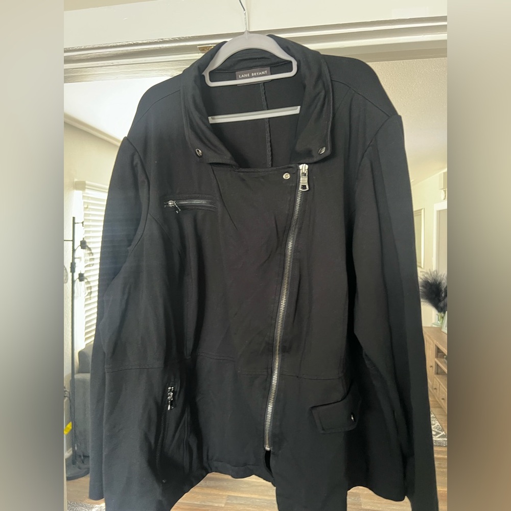 Lane Bryant Black Moto Jacket for Women